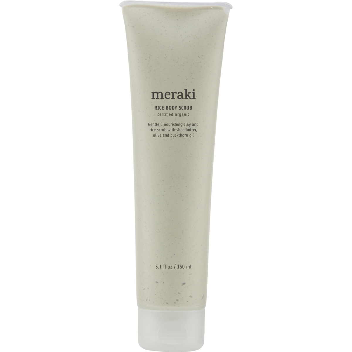 Rice body scrub, white