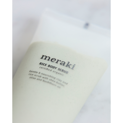 Rice body scrub, white