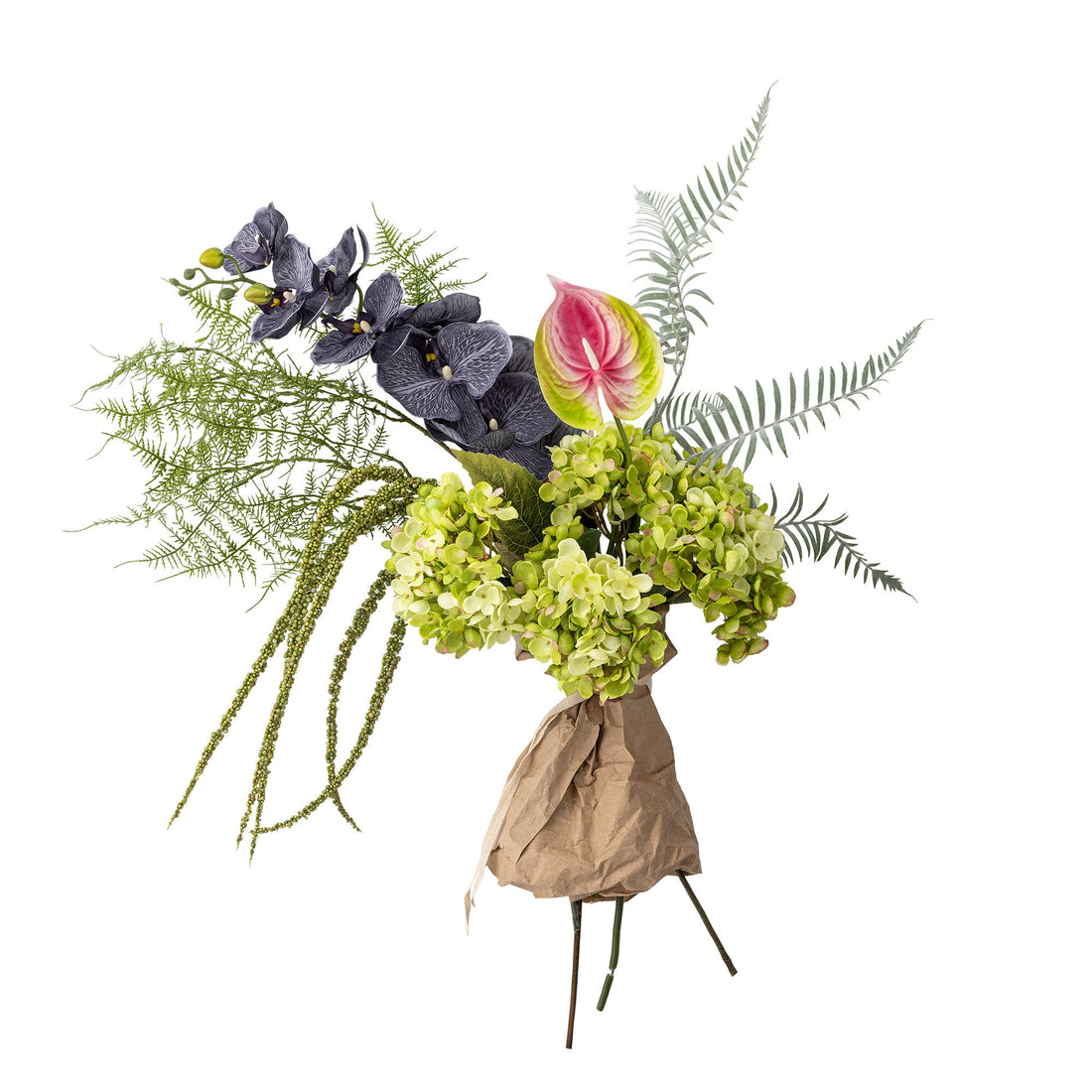 Bloomingville poetry bouquet, green, artificial flowers