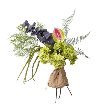 Bloomingville poetry bouquet, green, artificial flowers