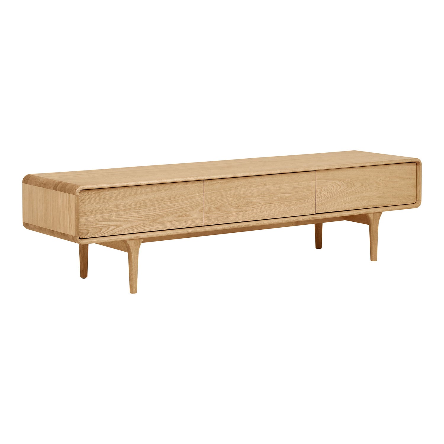 Darwin TV bench - TV bench, oak 180x45x45 cm