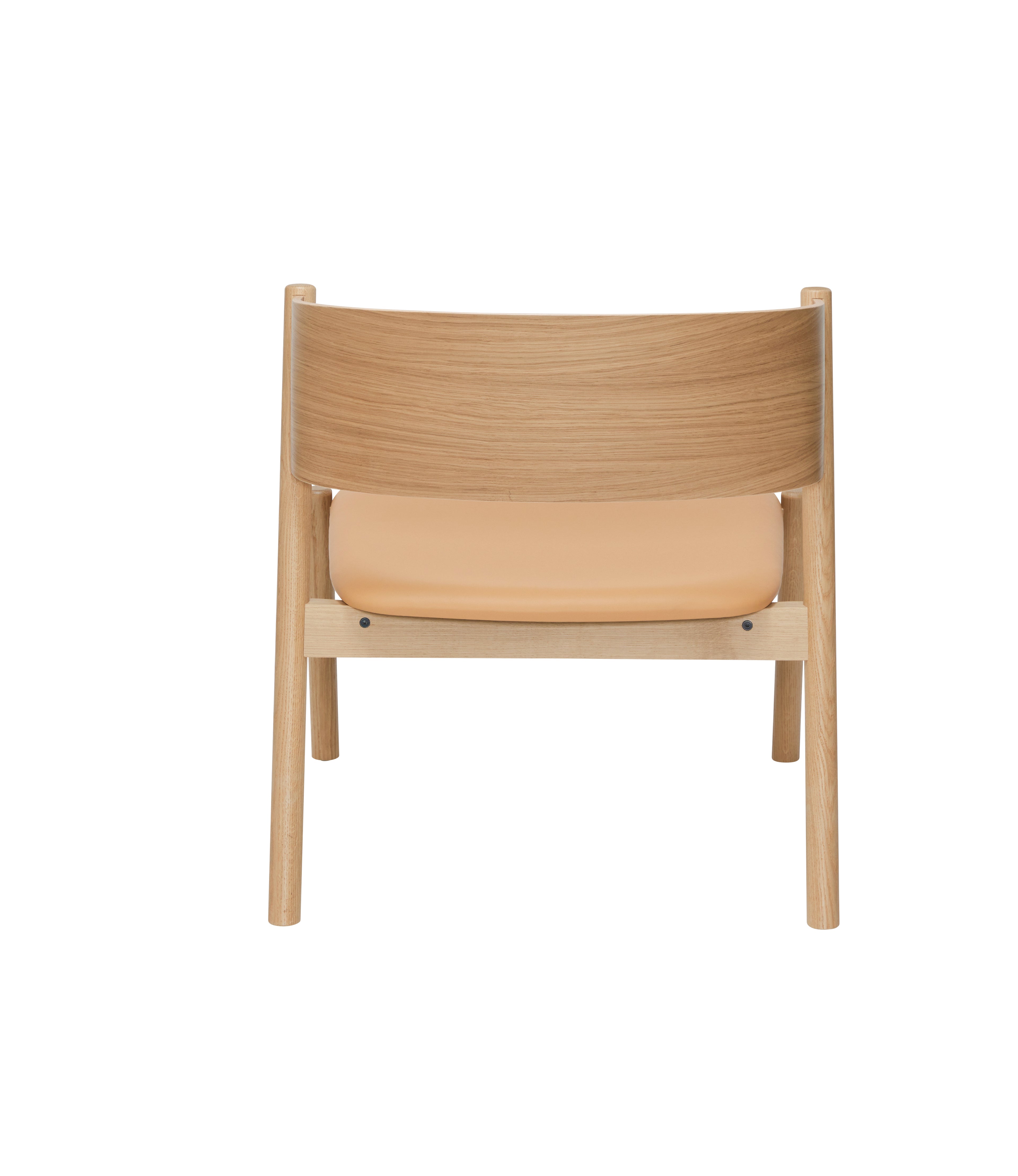 Oblique lounge chair seat nature - 64x64xh75cm