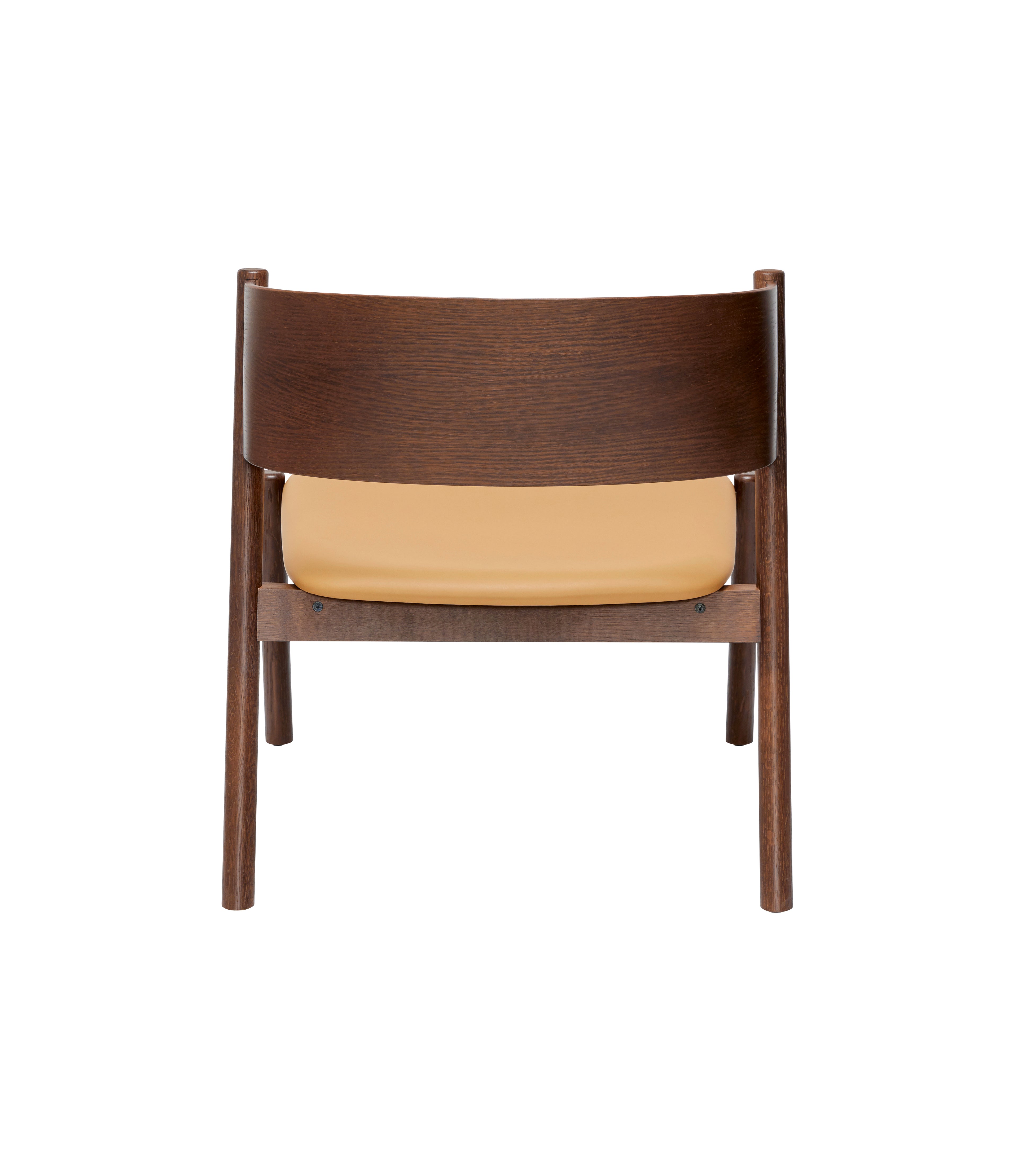 Oblique lounge chair seat dark brown - 64x64xh75cm