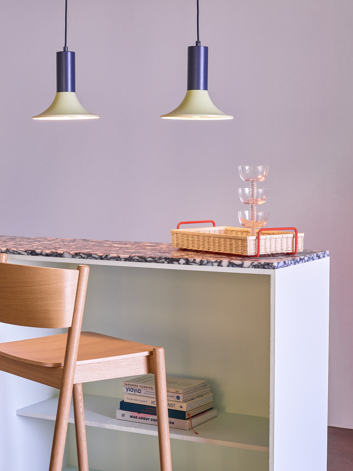 Oblique Barstool Natural - 50x55xh103cm