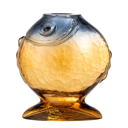 Creative Collection Varga Vase, Yellow, Glass