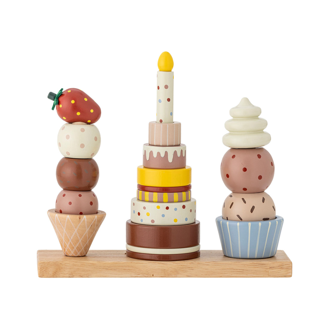 Bloomingville Mini Celebrate Activity toys, Nature, FSC®100%, beech