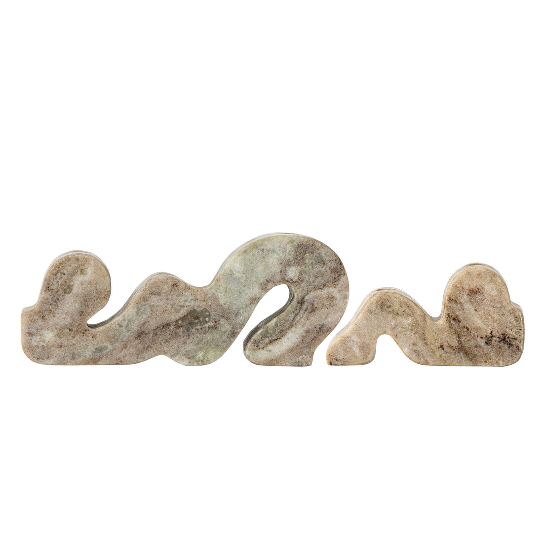 Bloomingville Liabella candlestick, gray, marble