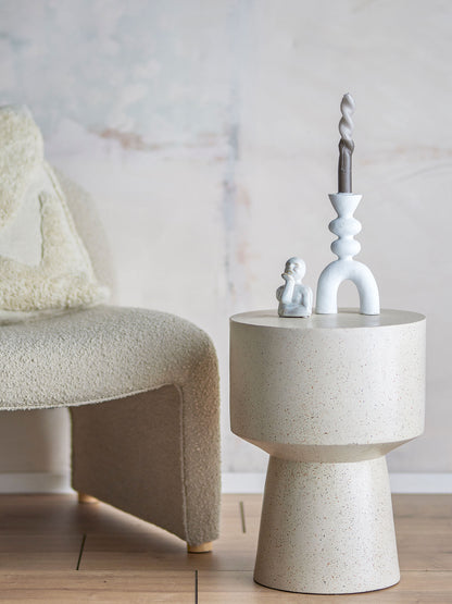Bloomingville Basso side table, nature, resin