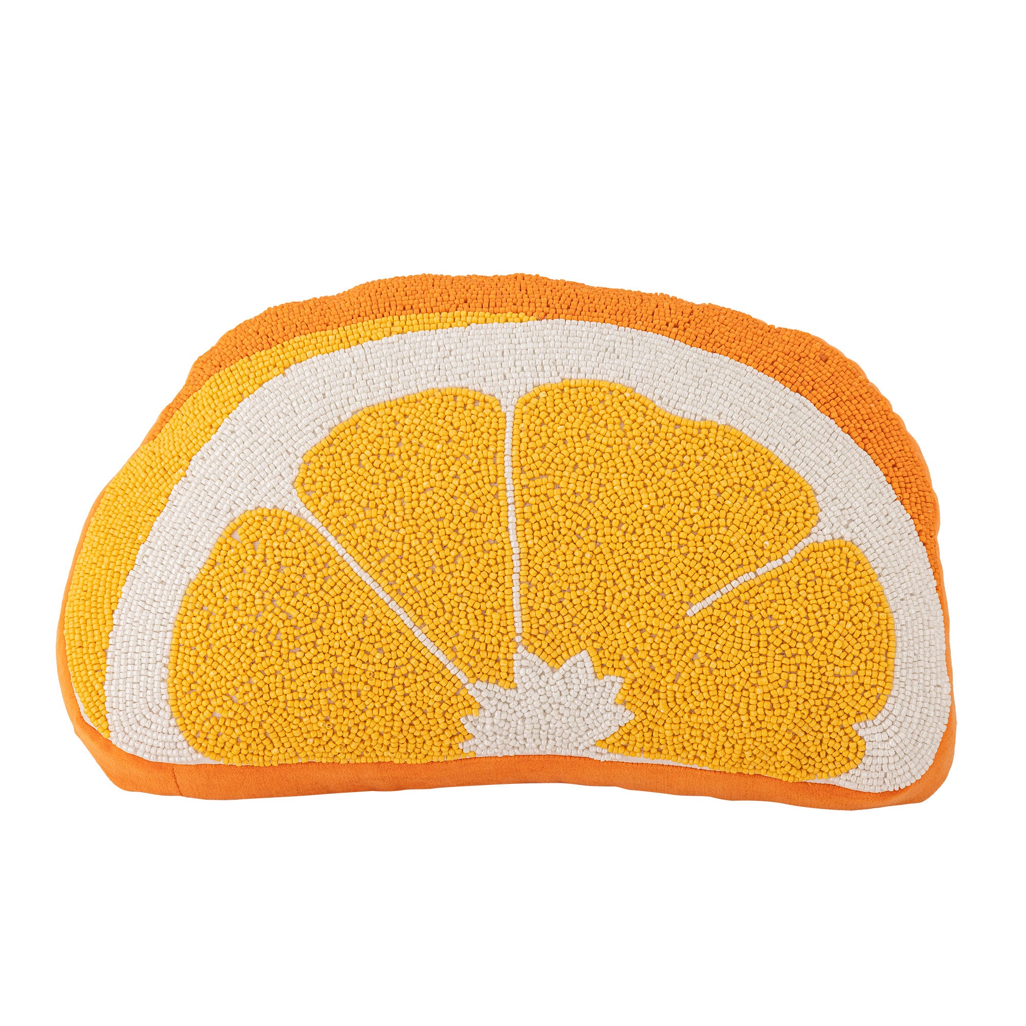 Bloomingville Navelina pillow, yellow, cotton