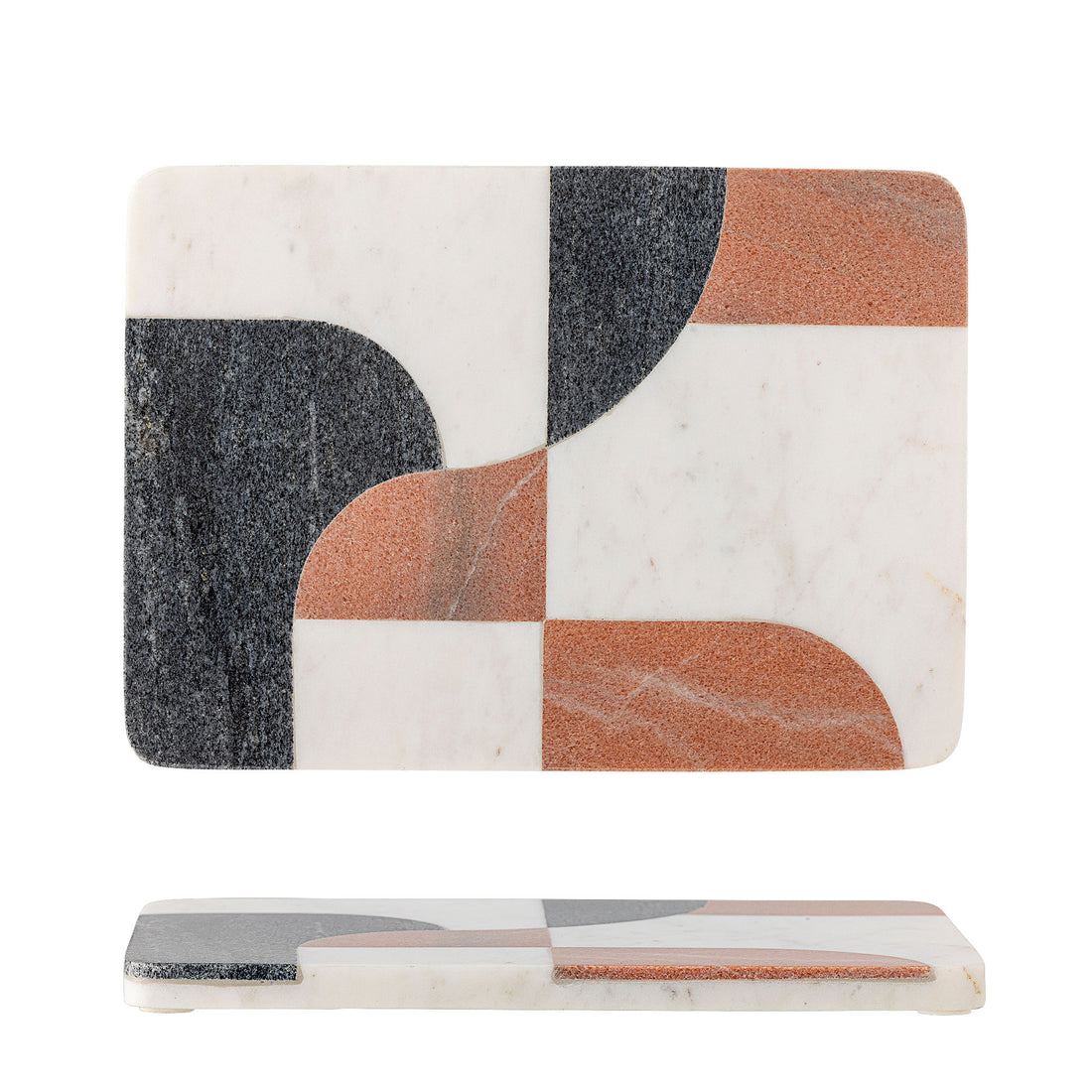 Bloomingville Jazzi Cutting Board, White, Marble