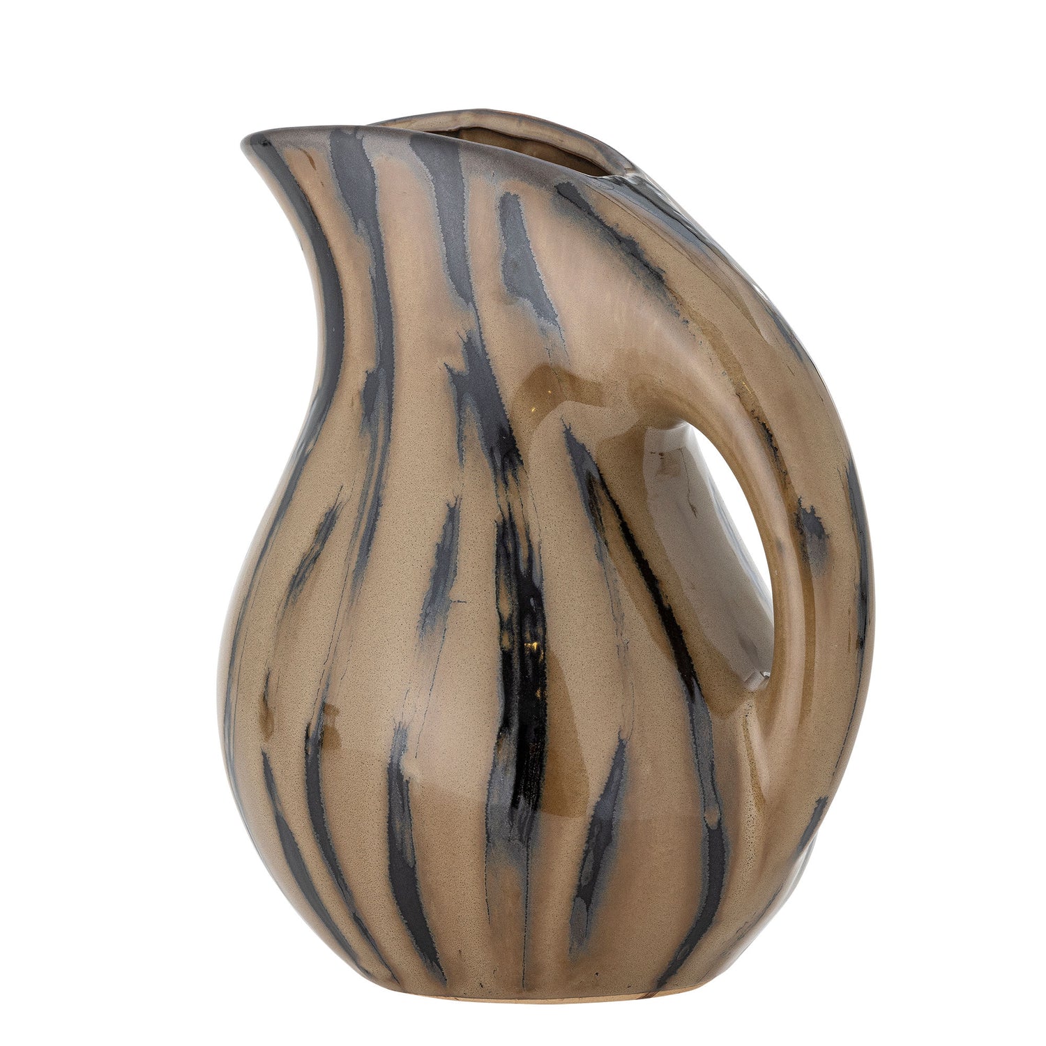 Bloomingville Coy pitcher, brown, stoneware