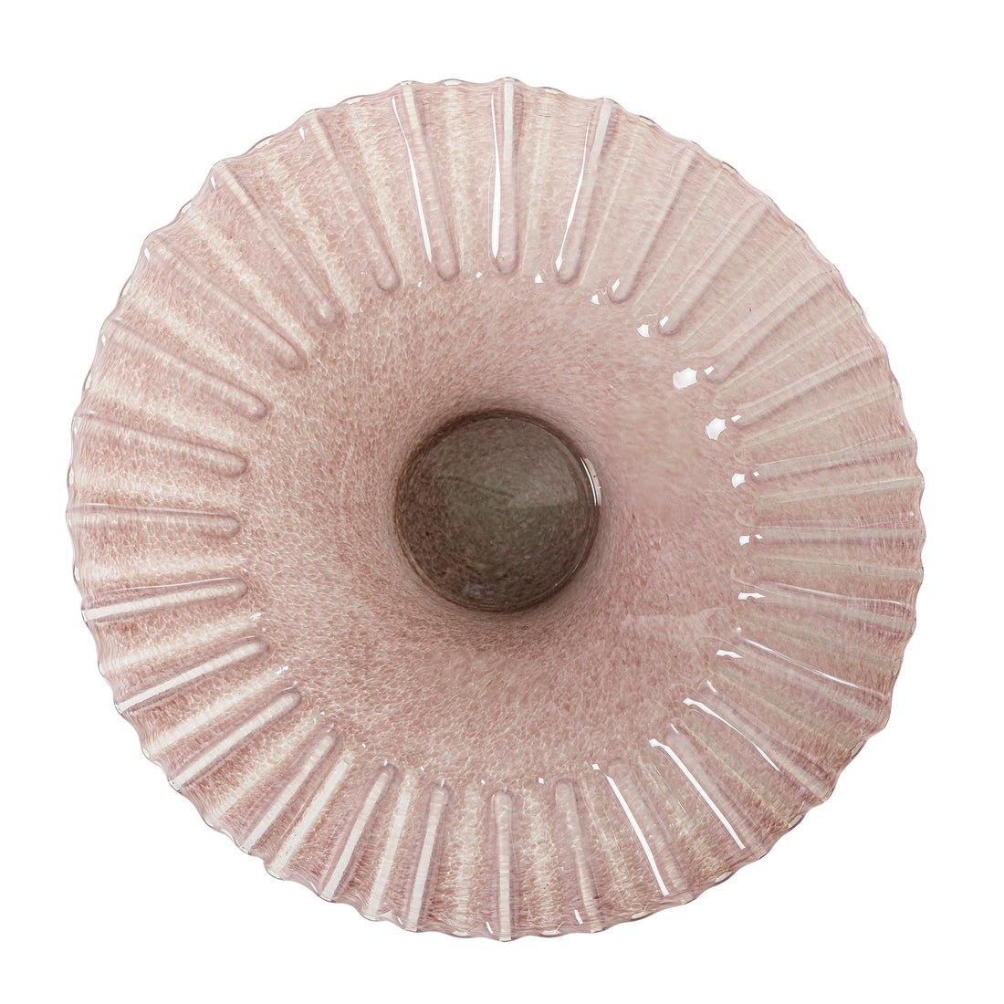 Bloomingville yarn bowl, pink, glass