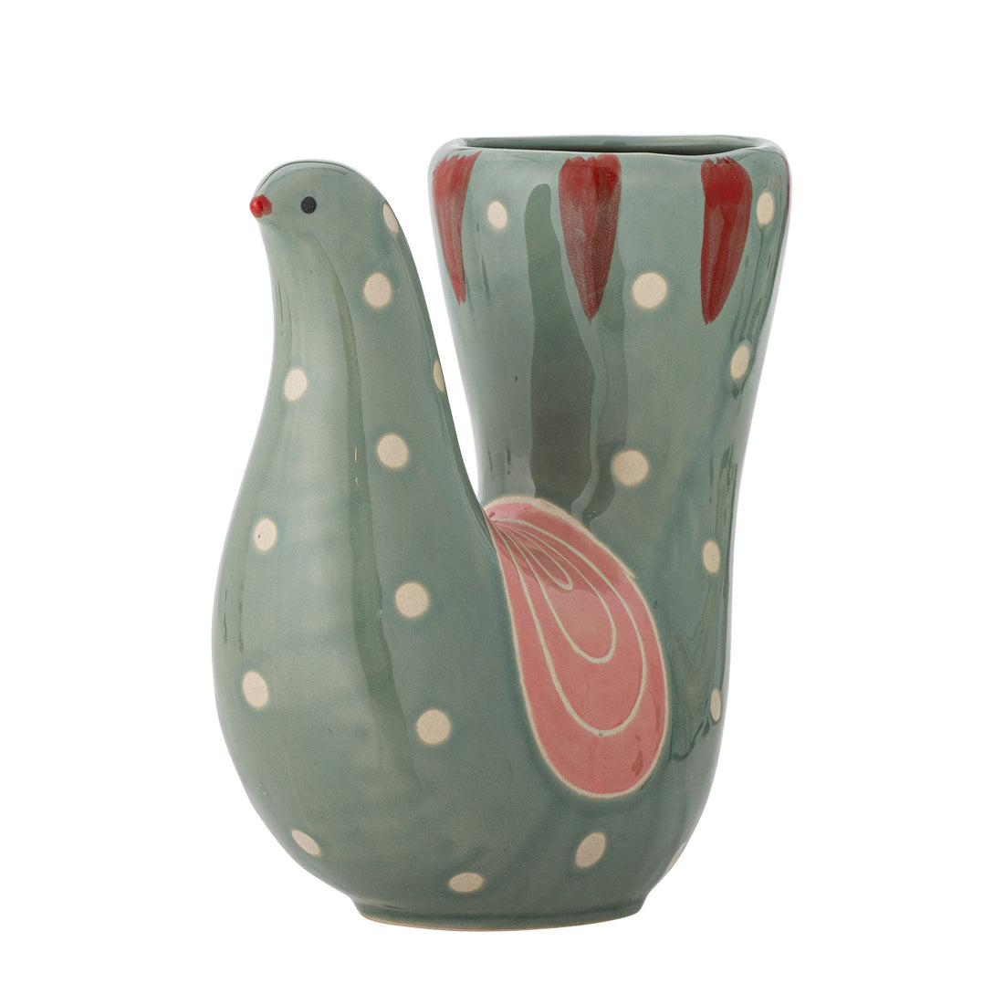 Bloomingville Trudy Vase, Green, Stoneware