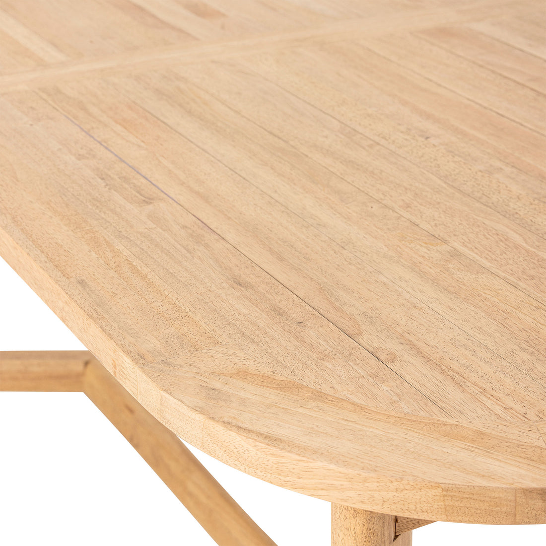 Creative Collection Serrone Dining Table, Nature, Rubber Wood