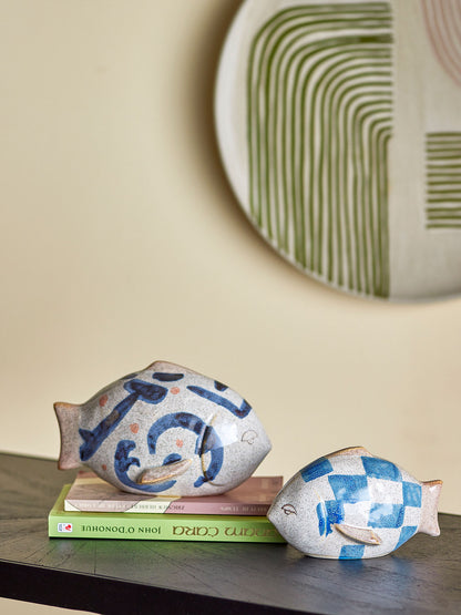 Bloomingville Eviaya Deko, Blue, Stoneware