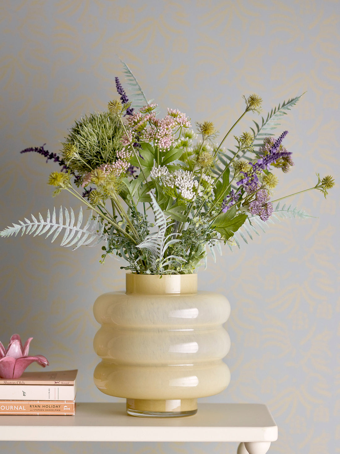 Bloomingville Sahara Vase, Yellow, Glass