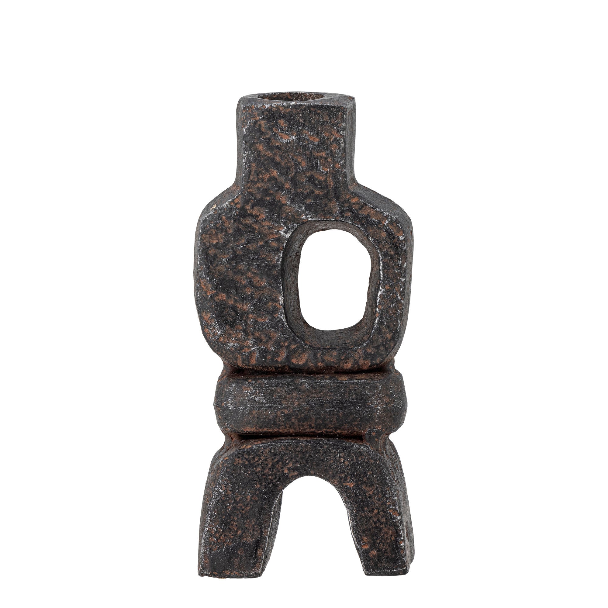Bloomingville Sanah candlestick, black, cast iron