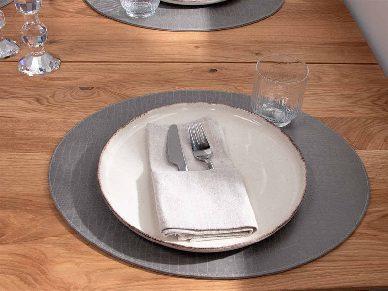 Oval cover wipe // gray hose pattern PU - HARD