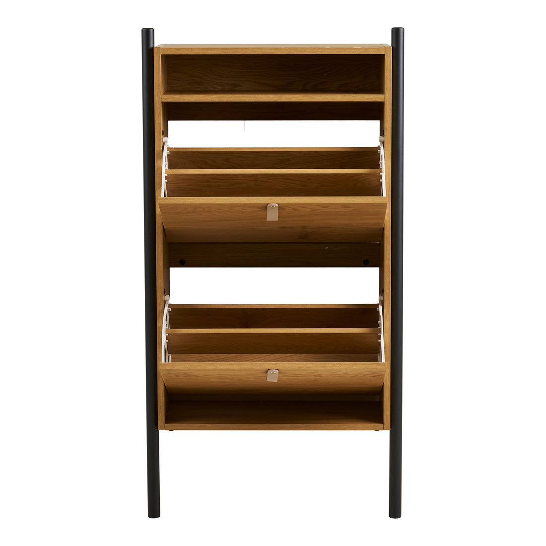 Barco Shoe Cabinet - Shoe Cabinet, Oak Wood Look 62x26x118 cm