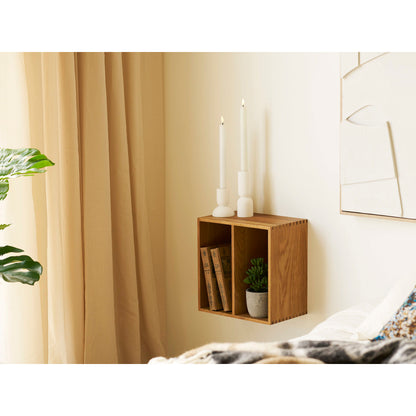 Townsville Wall shelf with vertical compartments - Wall shelf with vertical compartments, oak 18x30x30 cm