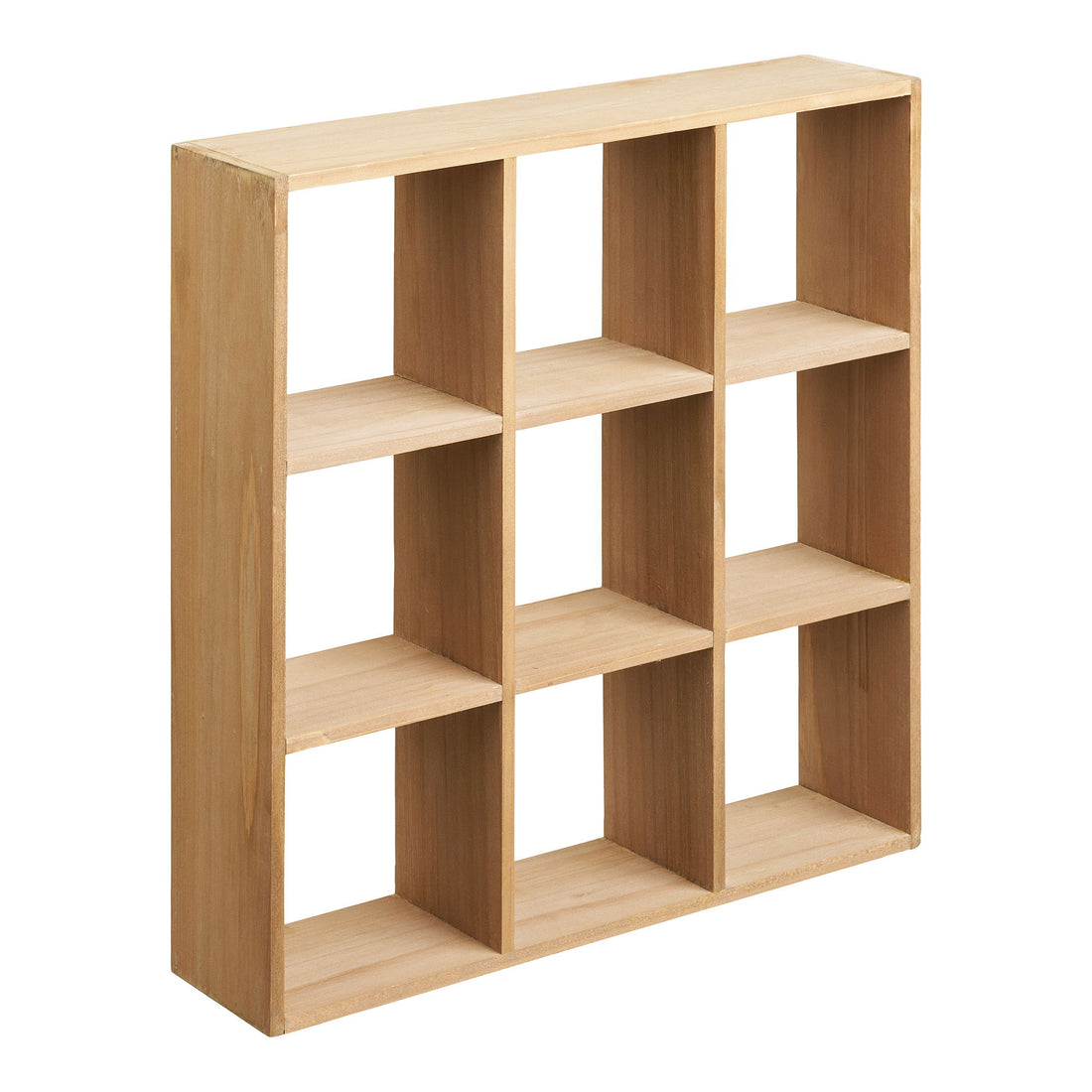 Moss Wall shelf - Wall shelf, pine wood, natural 46x10x46 cm