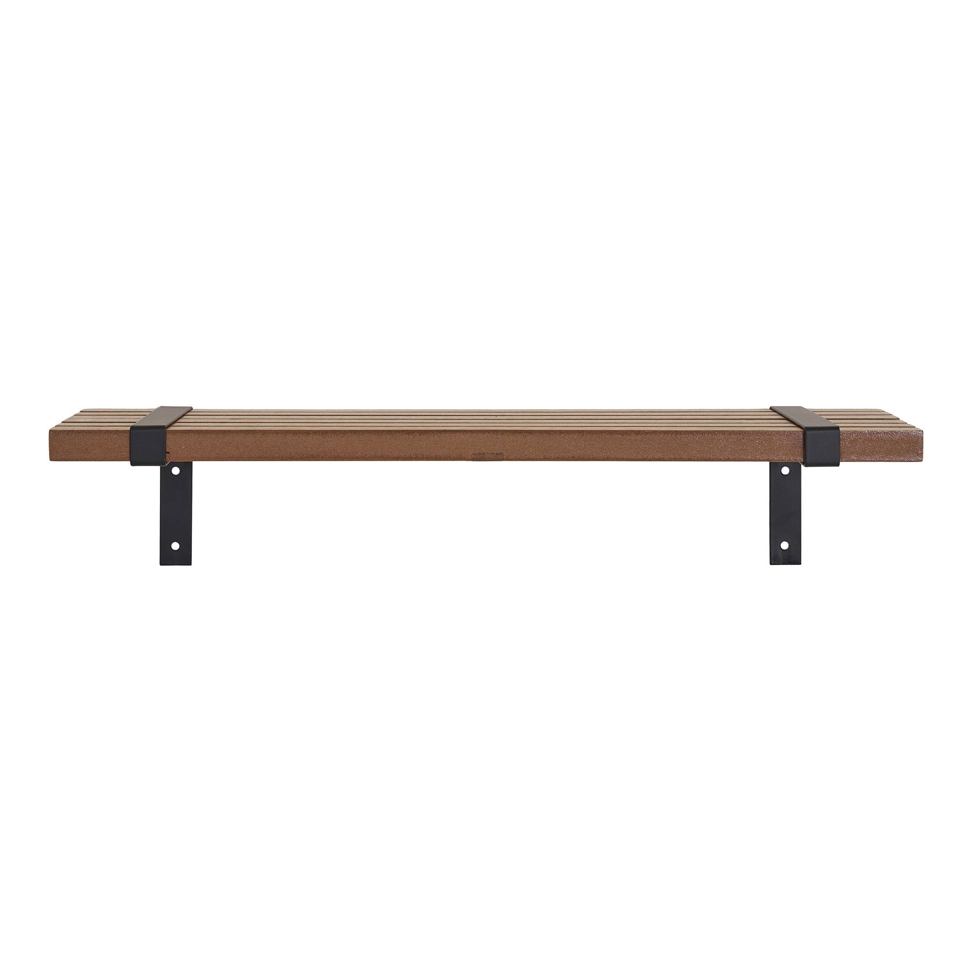 Wall shelf, ashphins, metal, nature, black&lt;br&gt;50x15x10 cm