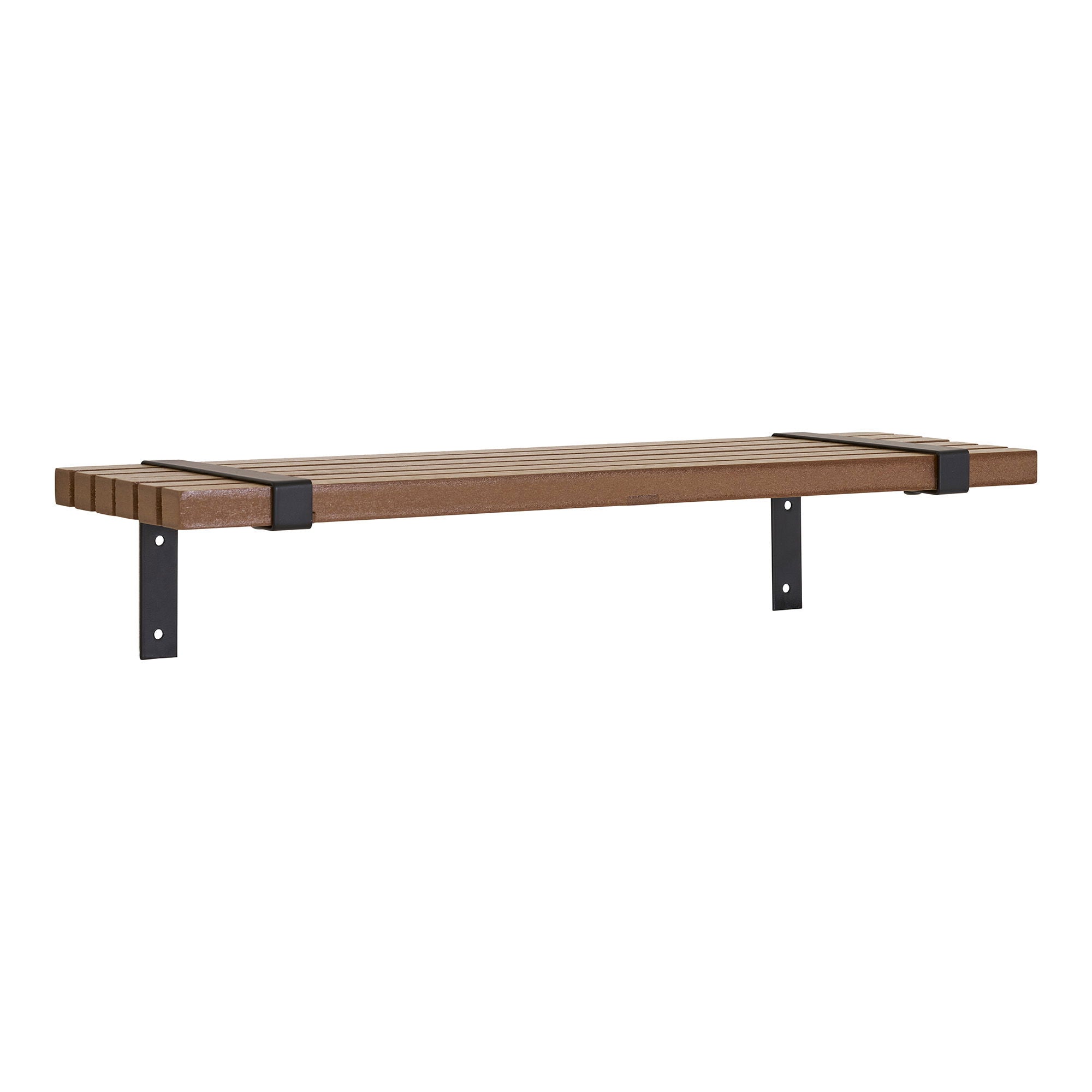 Wall shelf, ashphins, metal, nature, black&lt;br&gt;50x15x10 cm