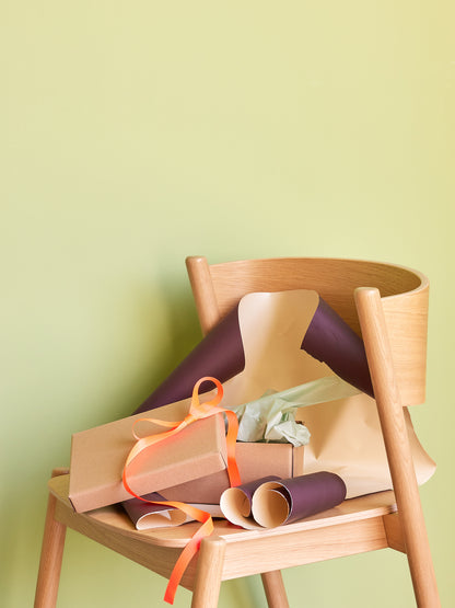 Oblique Dining Chair Natural - 55x51xh80cm