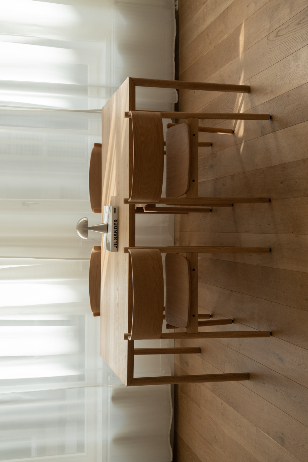 Oblique Dining Chair Natural - 55x51xh80cm