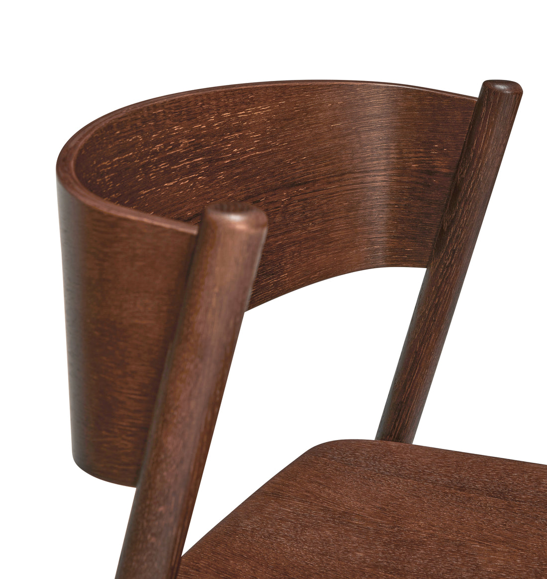 Oblique Dining Chair Brown - 55x51xh80cm