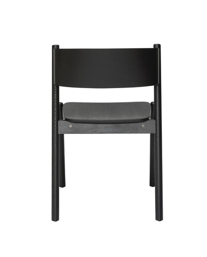 Oblique Dining Chair Black - 55x51xh80cm