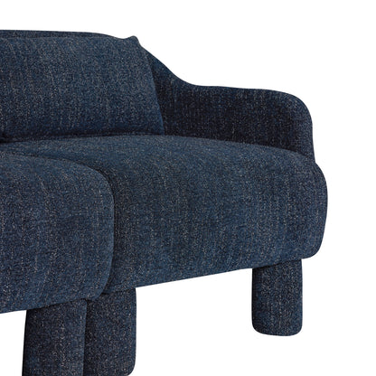 Elegance Sofa Dark Blue - 224x73xH74