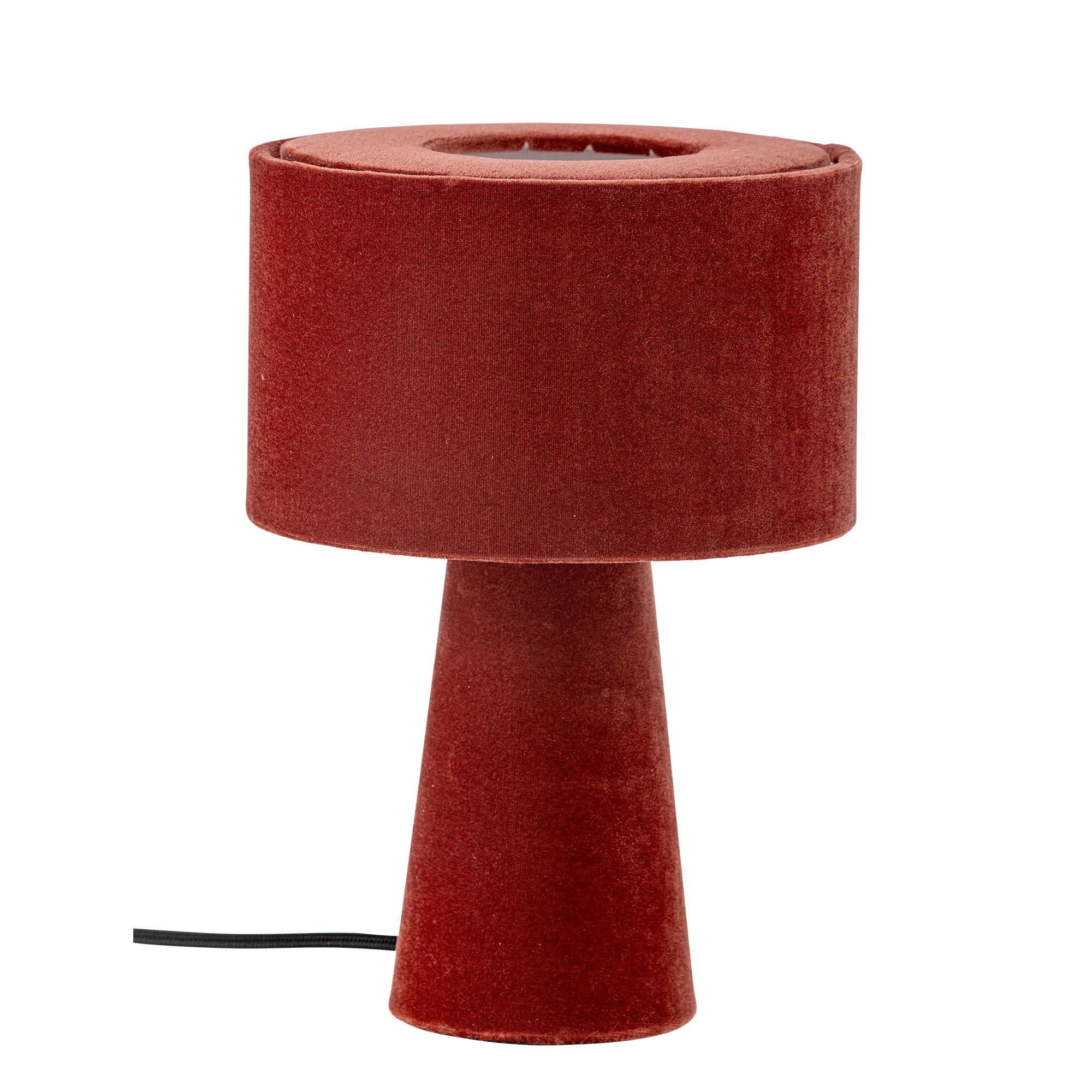 Bloomingville Emmie table lamp, red, polyester