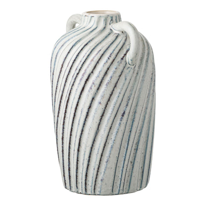 Vase - Vase, Ceramics, Blue 15.5x14x22 cm