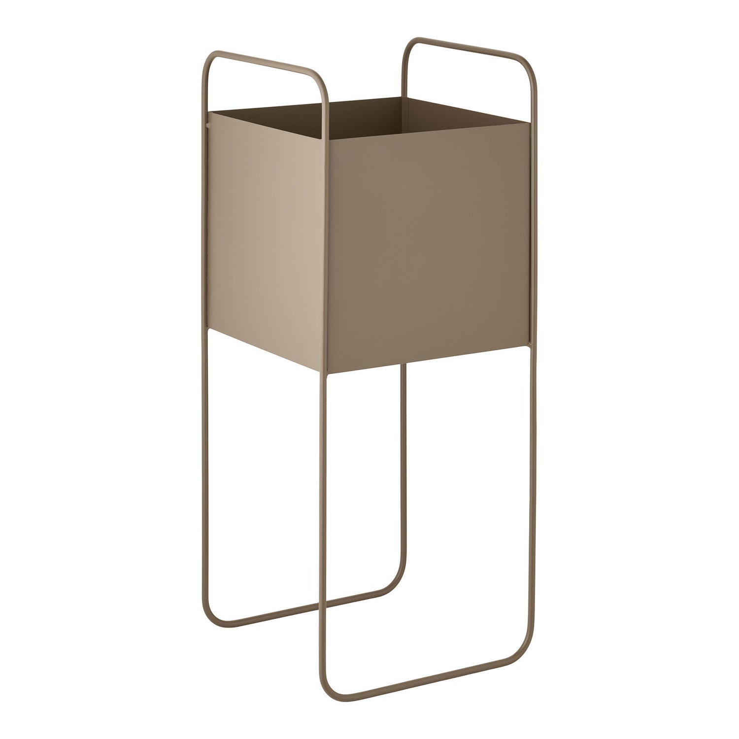 Herb Pot - Herbal Pot, Steel, Brown 22.5x22,5x54 cm