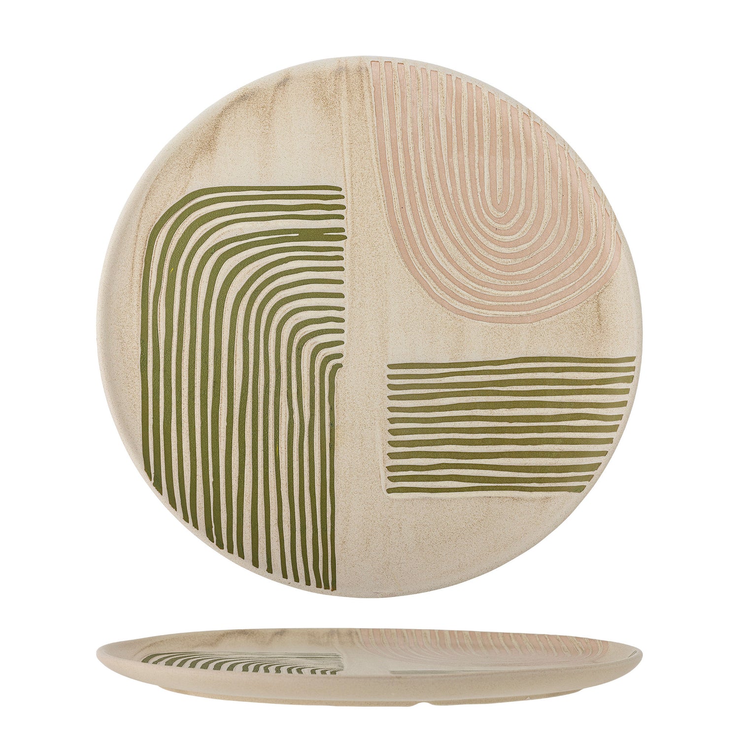 Bloomingville Amica serving dish, pink, stoneware