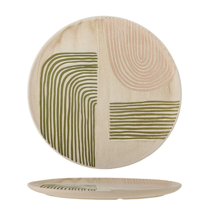 Bloomingville Amica serving dish, pink, stoneware