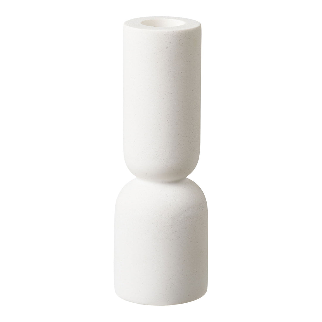 Candlestick - candlesticks, limestone, white set of 2