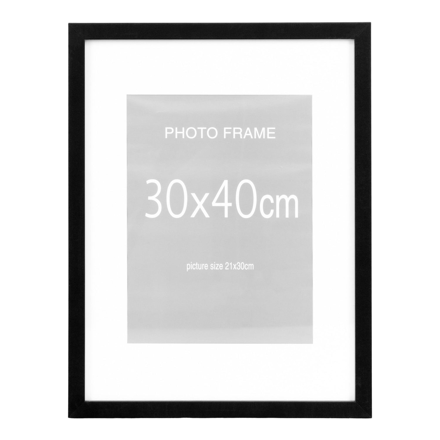 Marbella Frame Display - Frame Display, 7 pcs. Black and 8 pcs. Nature 30x40 cm