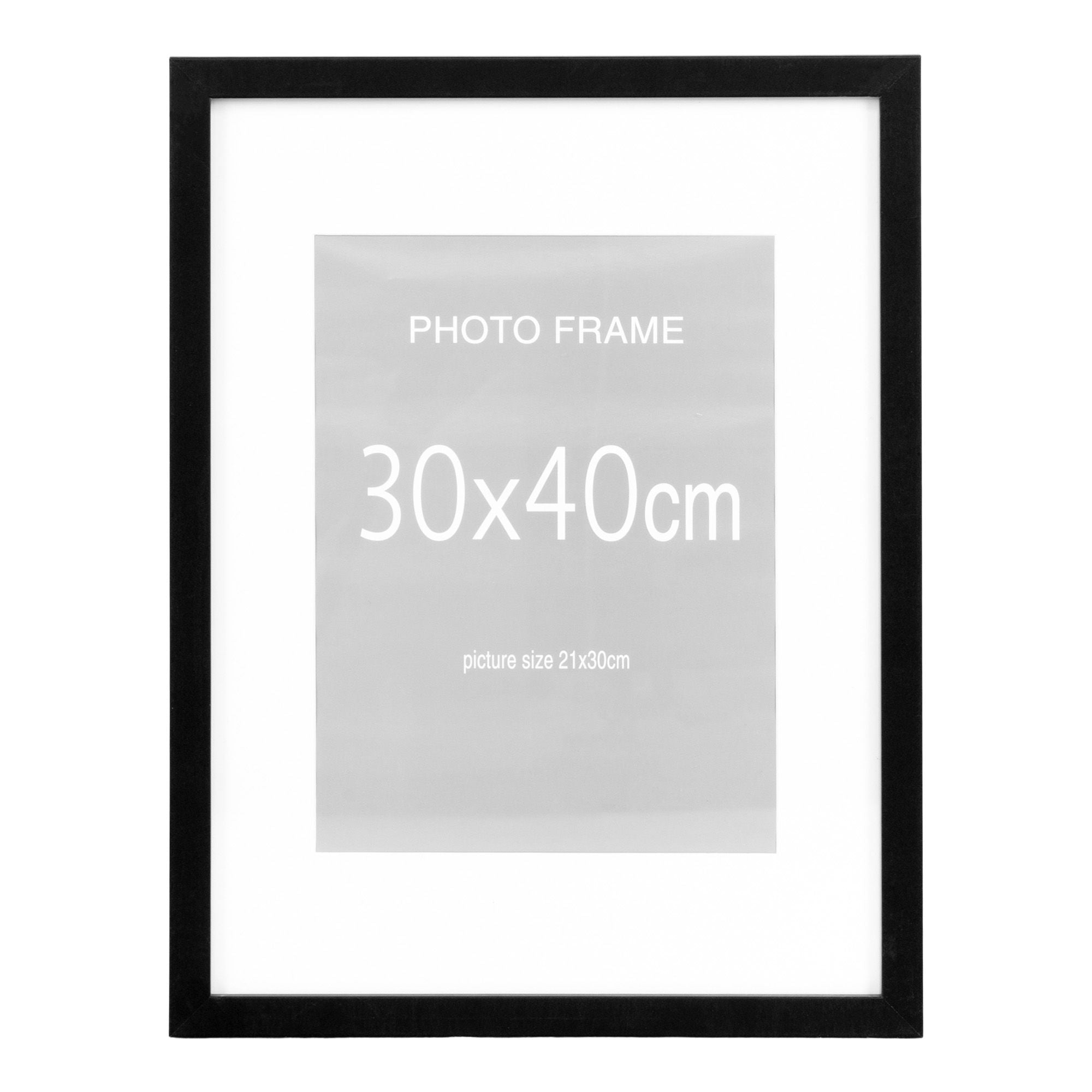 Marbella Frame Display - Frame Display, 7 pcs. Black and 8 pcs. Nature 30x40 cm