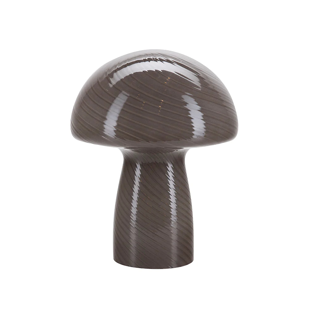 Bahne - Fungal lamp / mushroom table lamp, dark gray - H32 cm.
