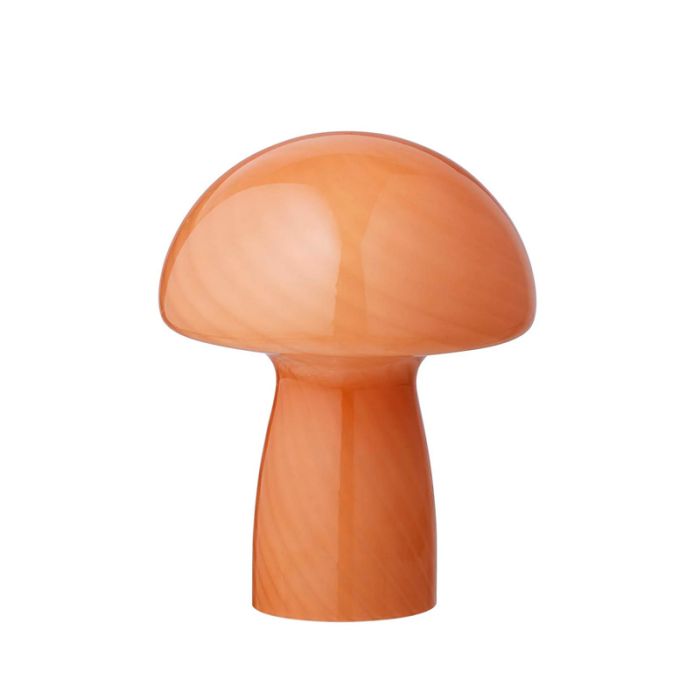 Bahne - fungal lamp - mushroom table lamp, orange - H23 cm.