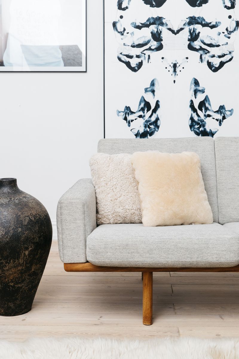 Lambskin cushion | Short-haired | New Zealand | Double Sided | 40x40 cm