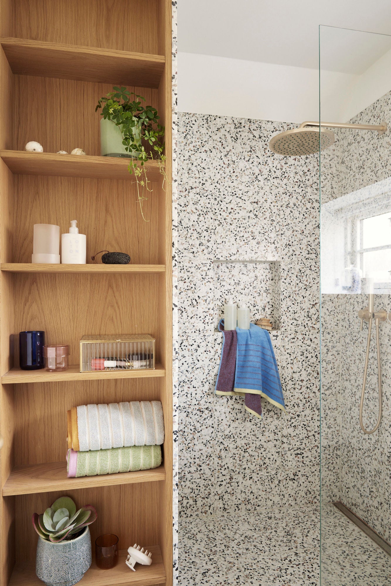 Hübsch Promenade Towel Small Blue/TRUE