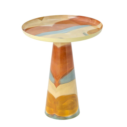 Bloomingville Brooke side table, yellow, metal