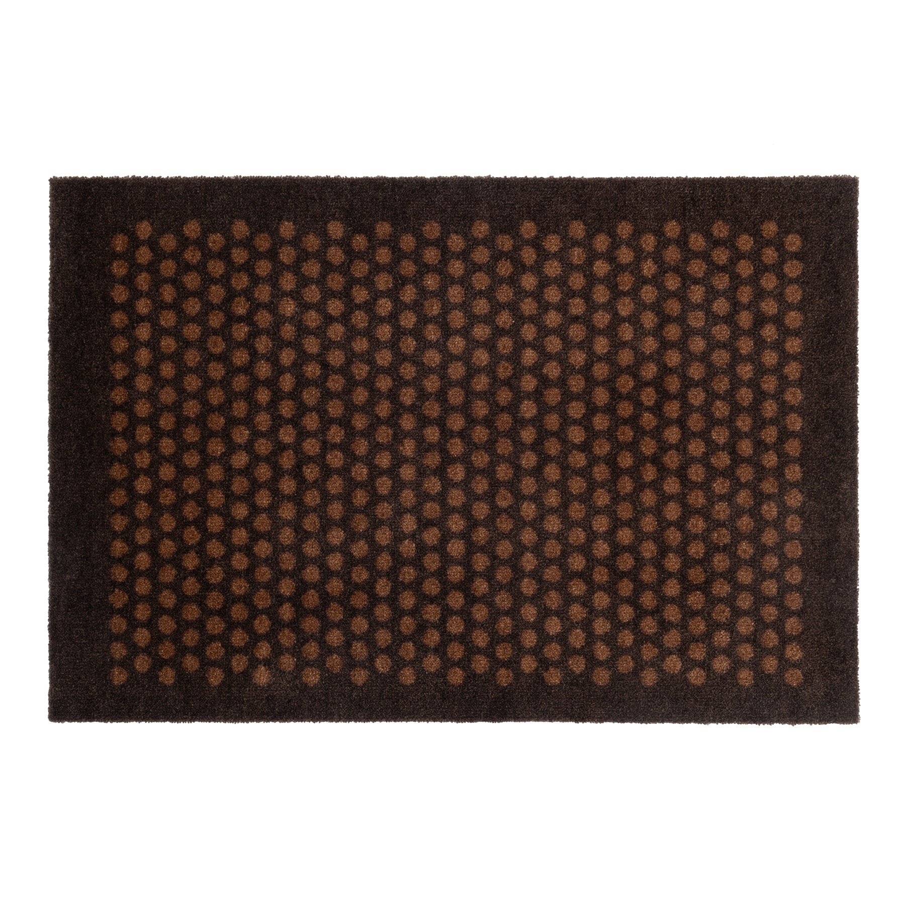 News - Carpet/Must 60 x 90 cm - Dot/Cognac -Dark Brown