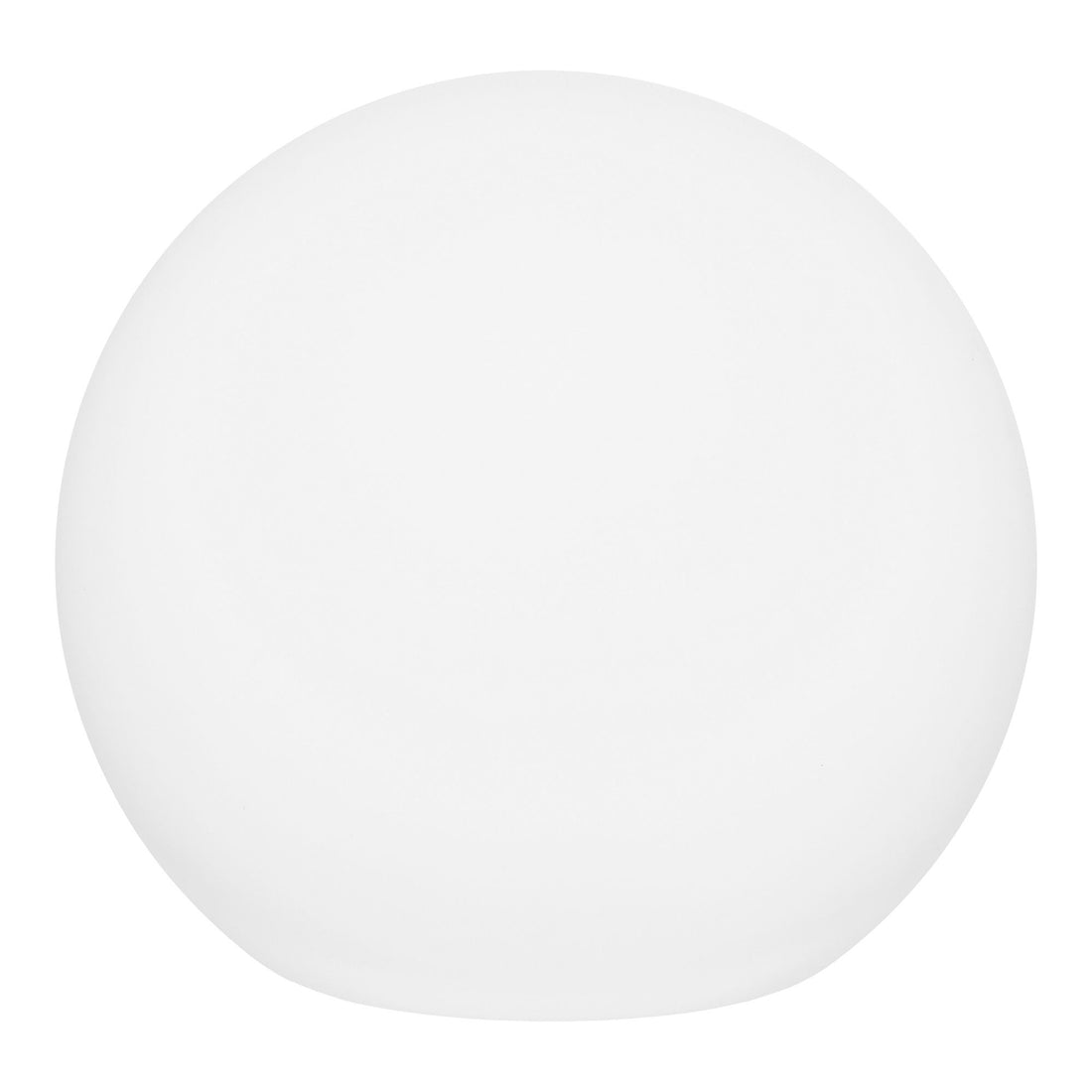 Lamp, white, integrated solar cell Ø25 cm