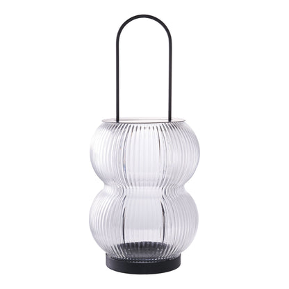 Lanterns, metal/glass, black