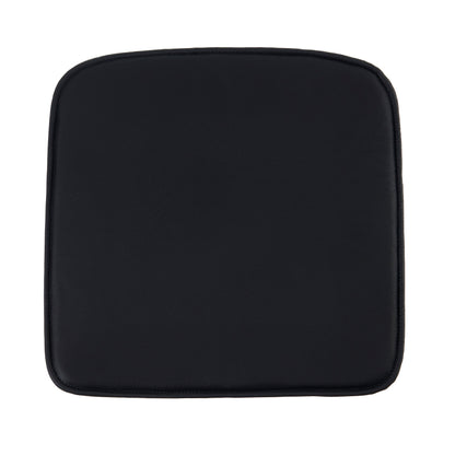Luksus sort læderhynde til Muuto Fiber Armchair stolen - Hynder til Muuto Fiber Armchair stolen - DesignGaragen.dk