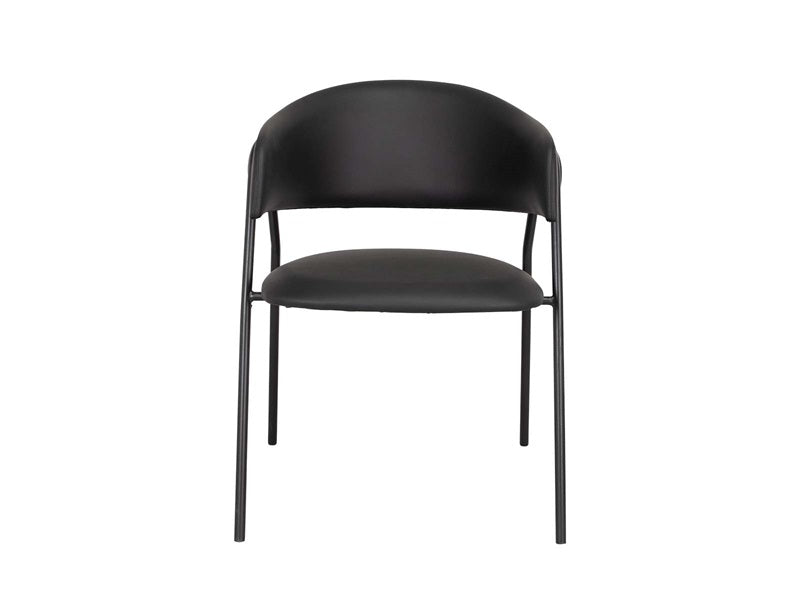 Lina dining chair - black